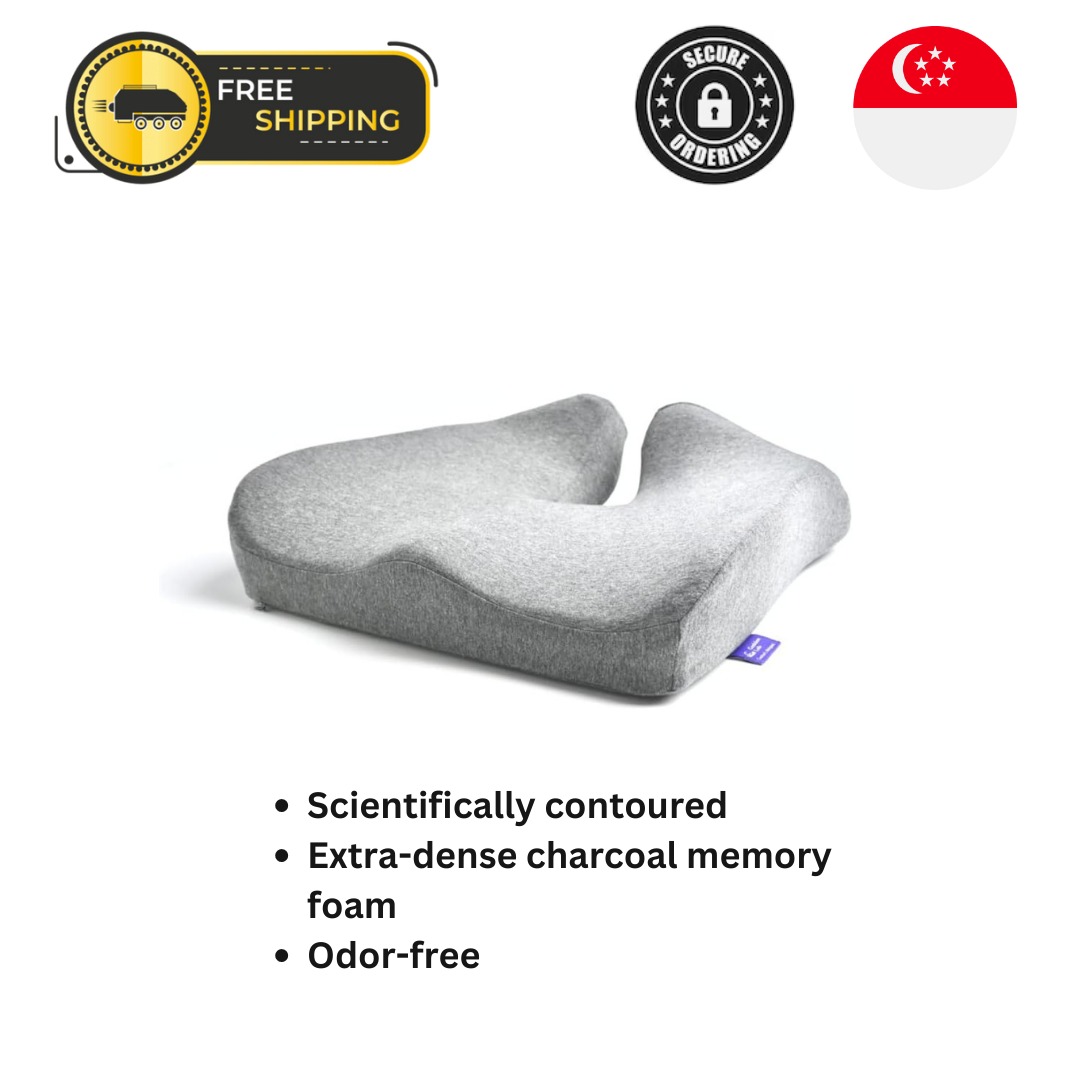 New C Cushion Lab Grey Extra Dense Patented Ergonomic Pain Relief
