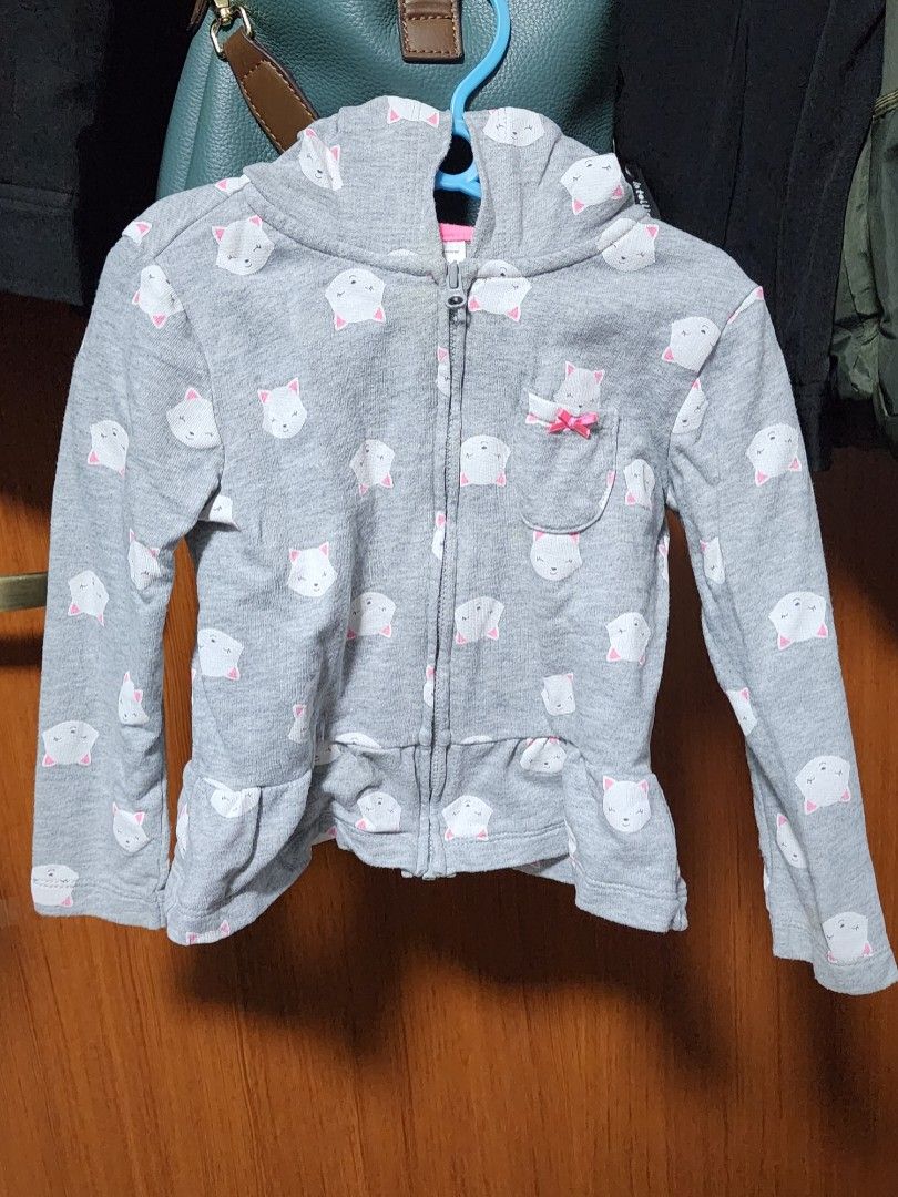 Cute cat girl jacket Babies Kids Babies Kids Fashion on