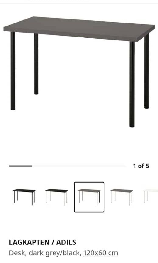 dining table ikea Lagkapten table with 4 ikea nisse chair ., Furniture