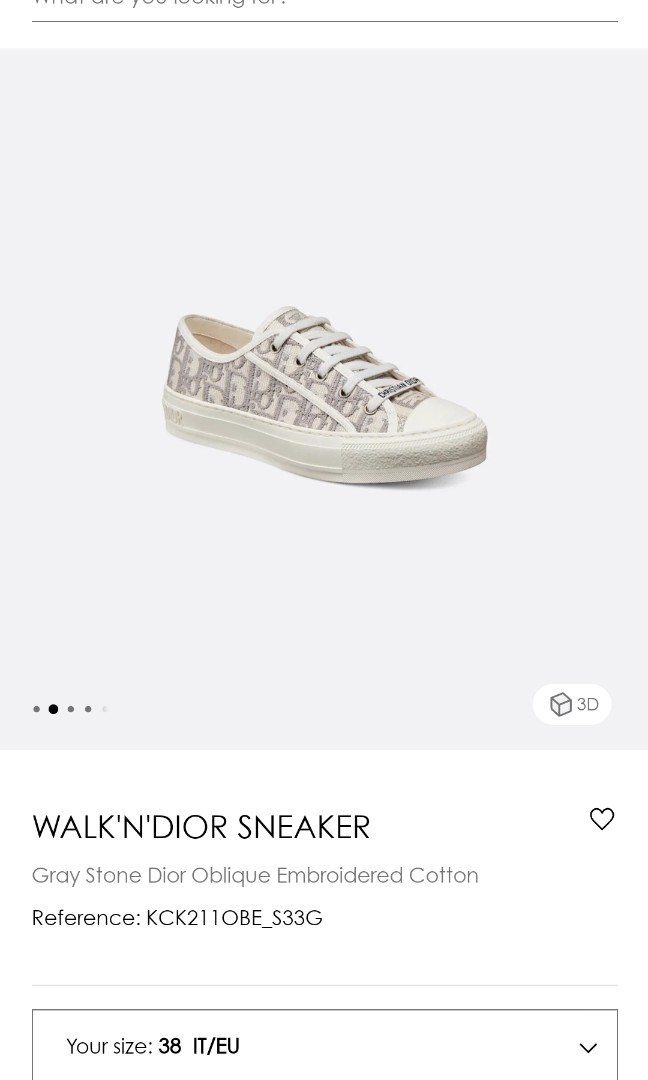 Dior The WalkNDior Sneaker Navy White Cotton Size 40  ＬＯＶＥＬＯＴＳＬＵＸＵＲＹ
