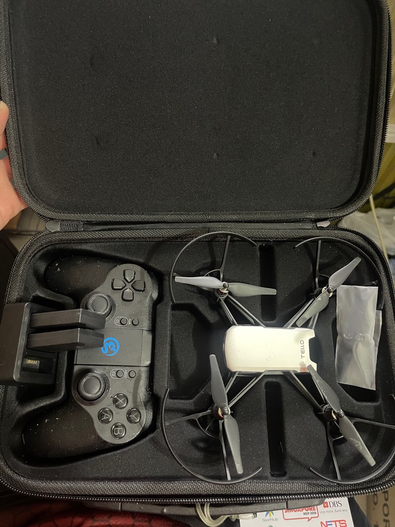 Dji Tello with controller, Photography, Drones on Carousell