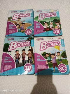 4 buku Erlangga Bupena kelas 3  (3A, 3B, 3C, 3D) 4 buku
