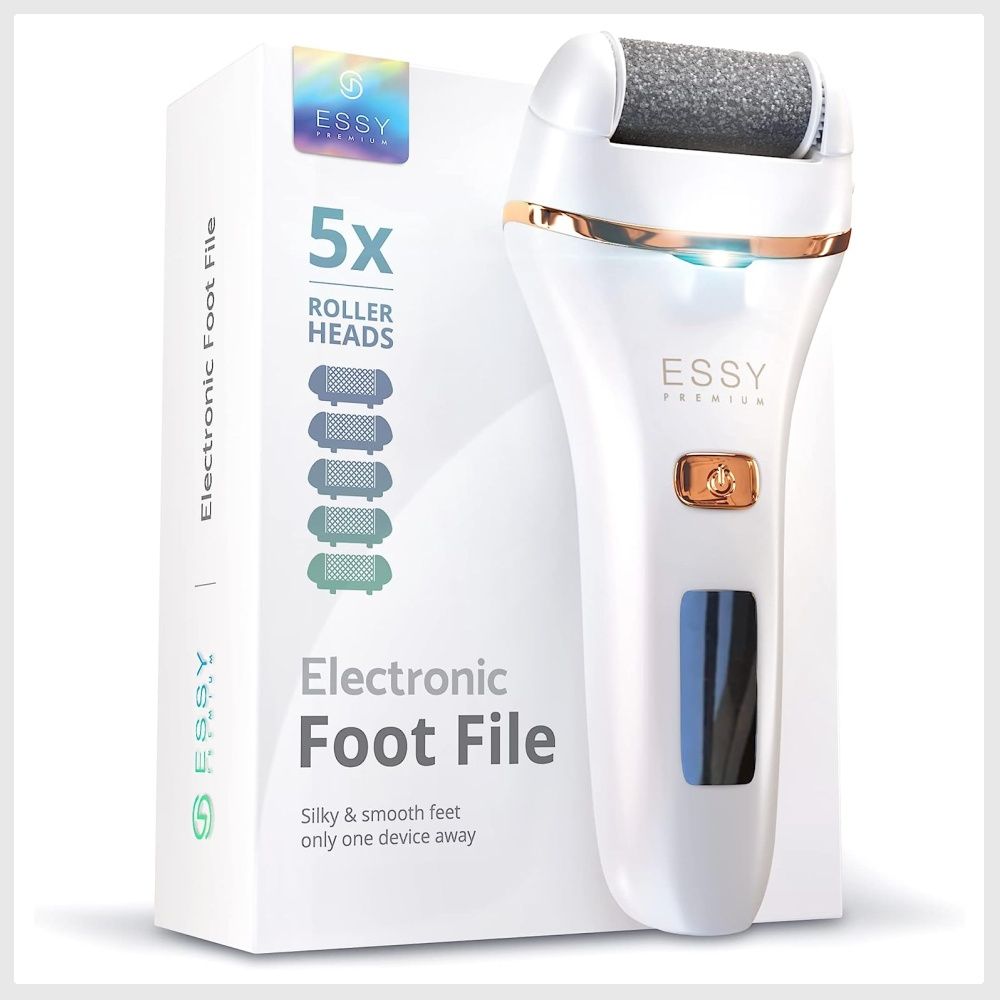 Foot Callus Remover, Professional Electric Pedicure Callus Remover,  Rechargeable Foot File for Feet Care - White