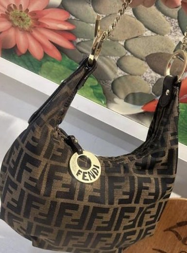 Fendi Brown Zucca Canvas Chef Chain Hobo, Women'S Fashion, Bags & Wallets,  Shoulder Bags On Carousell