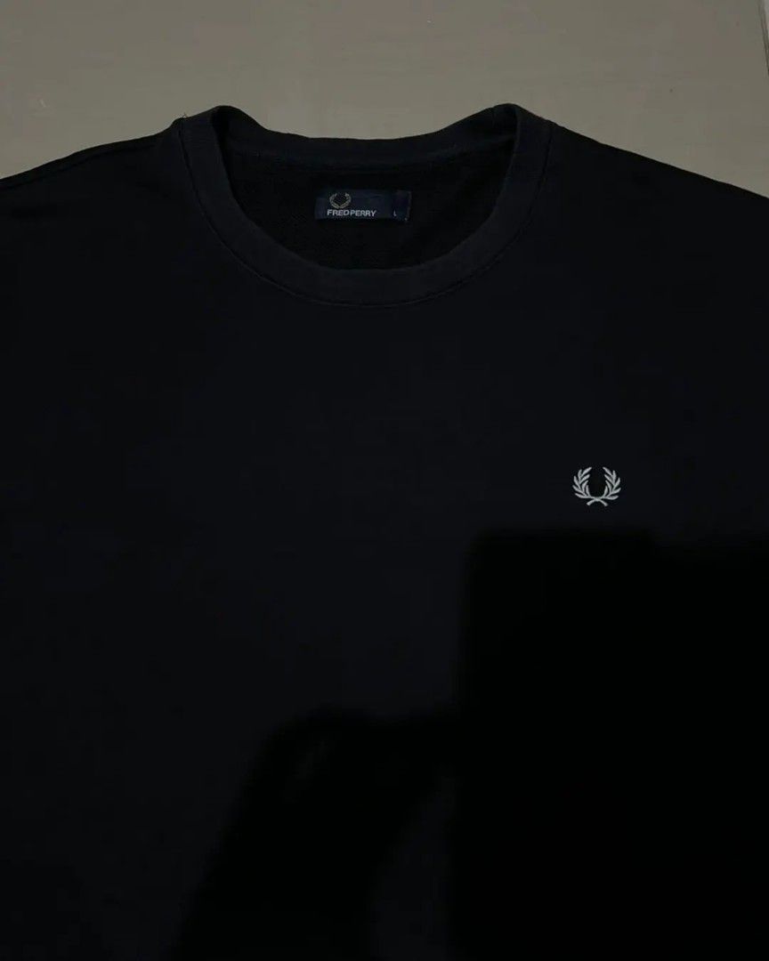 FRED PERRY M2599 CREW SWEAT NAVY