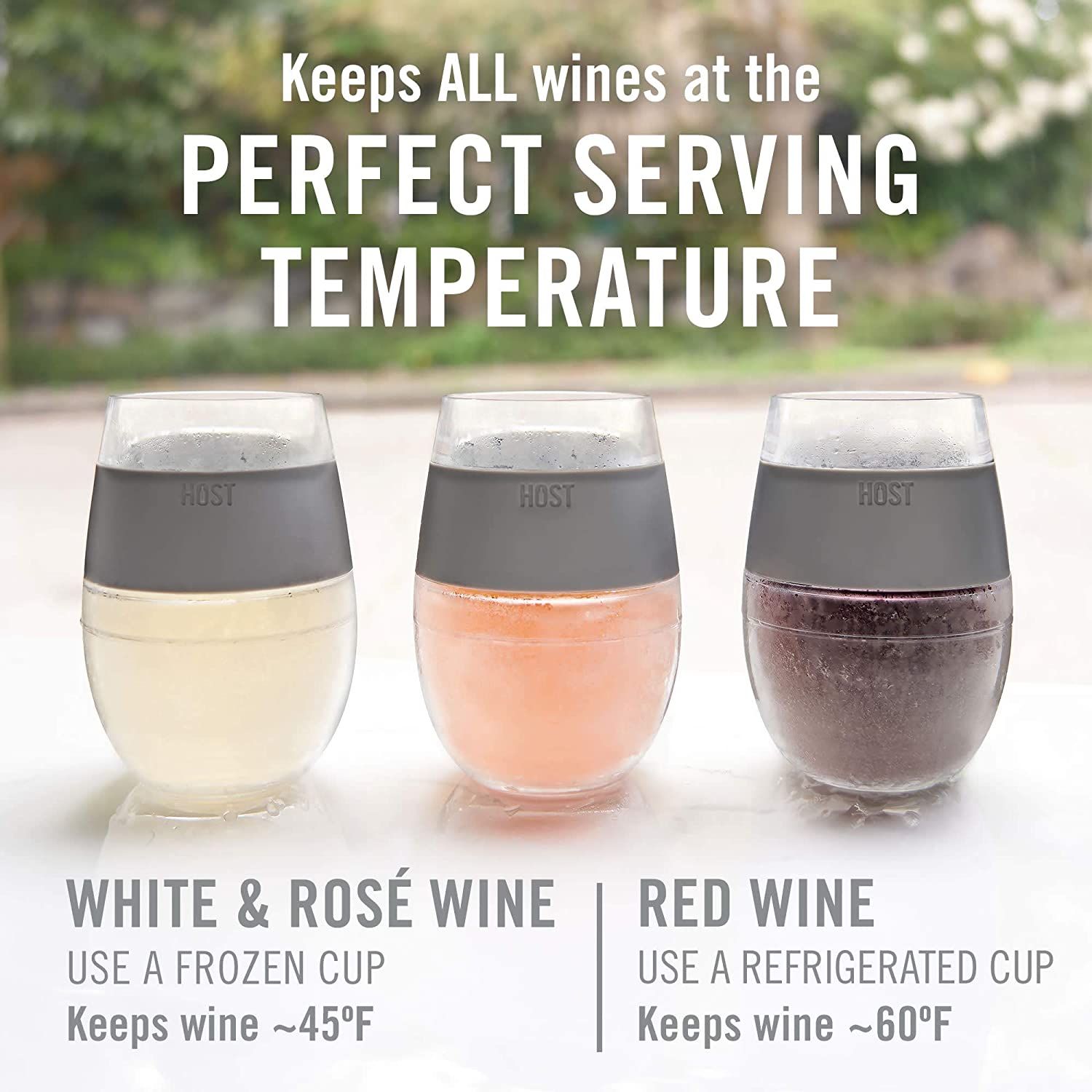 freeze cooling wine glasses