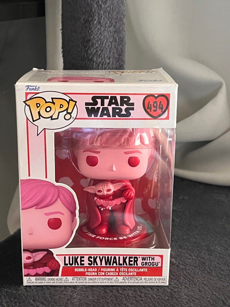 Funko POP #494 Luke Skywalker with Grogu Star Wars Valentine's