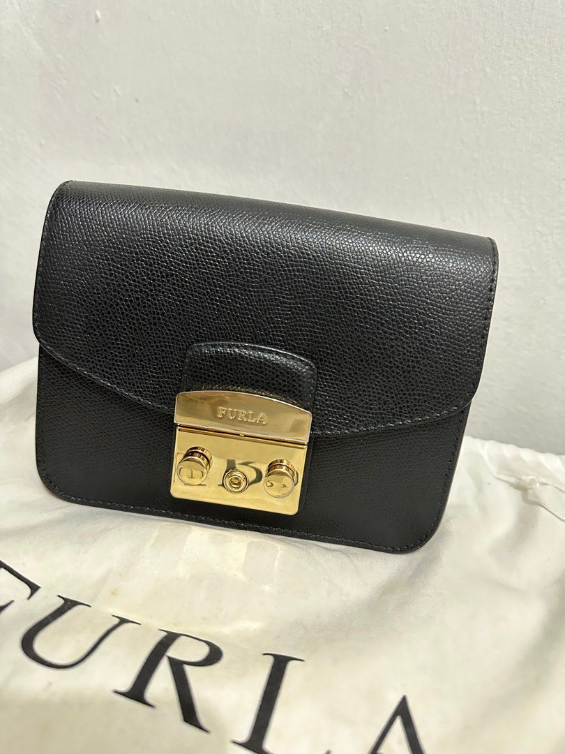Furla metropolis clearance mini black