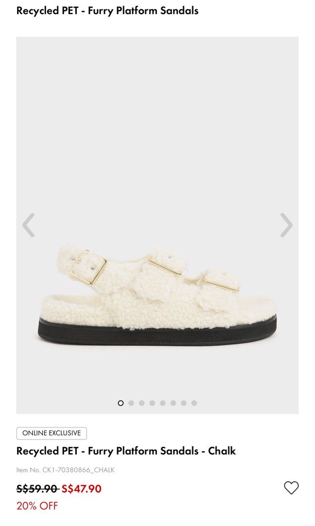 Furry platform sandals online