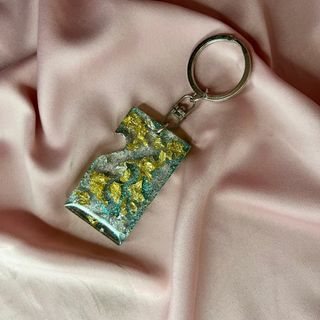 Gantungan Kunci Resin Keychain Key Chaun Mermaid Green