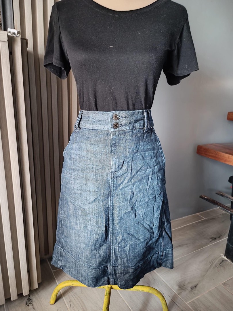 Gap 1969 denim top wrap skirt