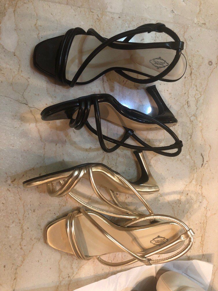 Gold heels outlet 2.5 inch