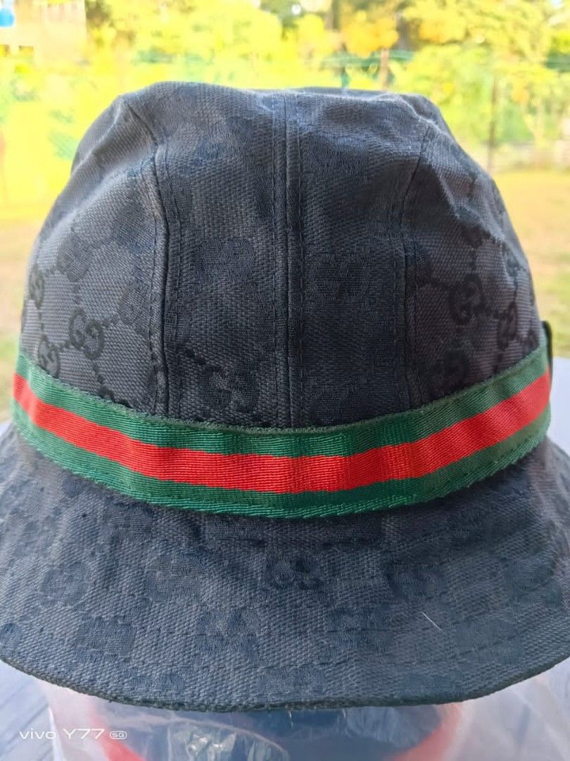 Gucci Bucket Hat (Original Black), Men's Fashion, Watches & Accessories