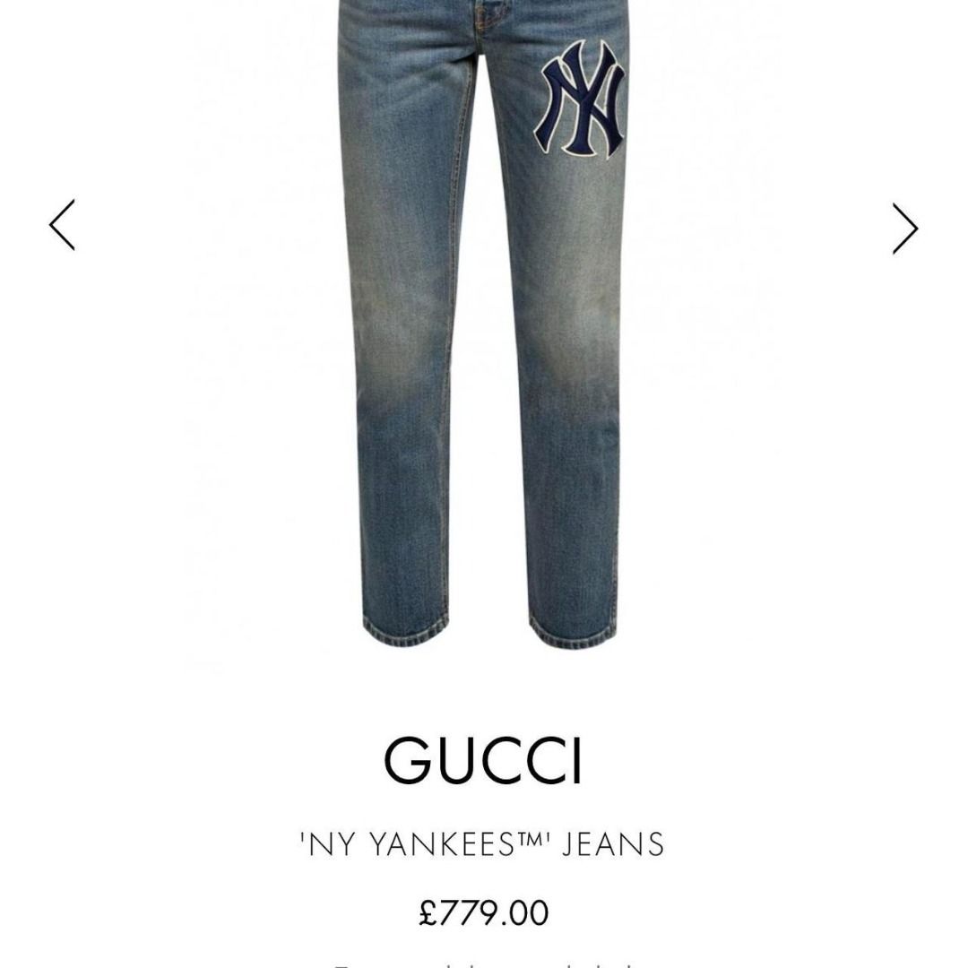 Gucci yankees hot sale jeans