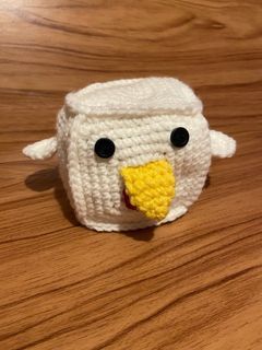 Handmade Crochet chicken cube