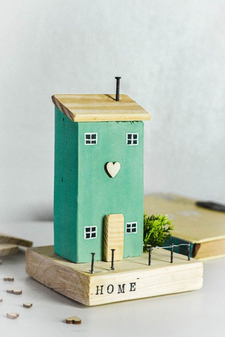 Handmade Wooden House /Home Decor on Carousell