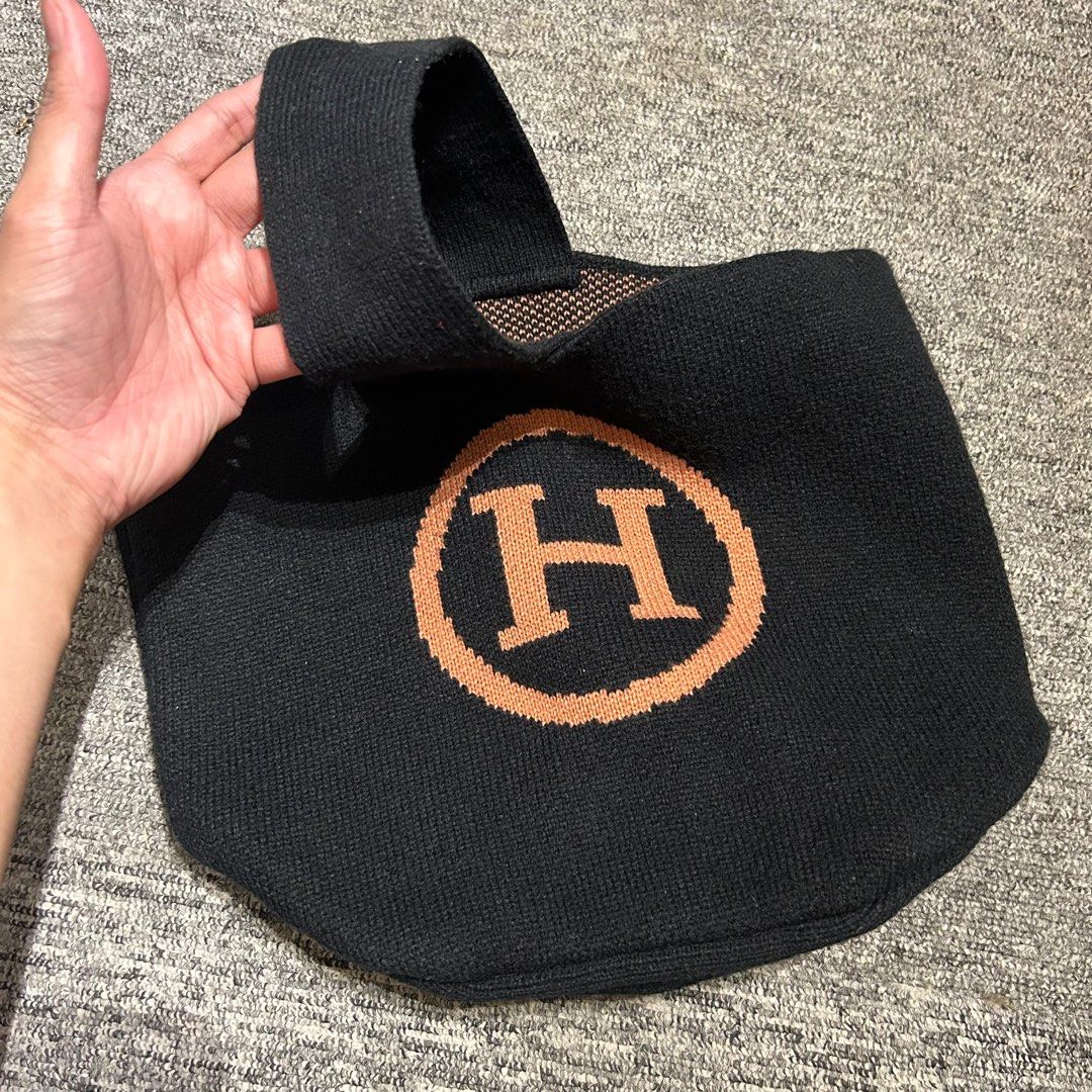Hermes deals knit bag