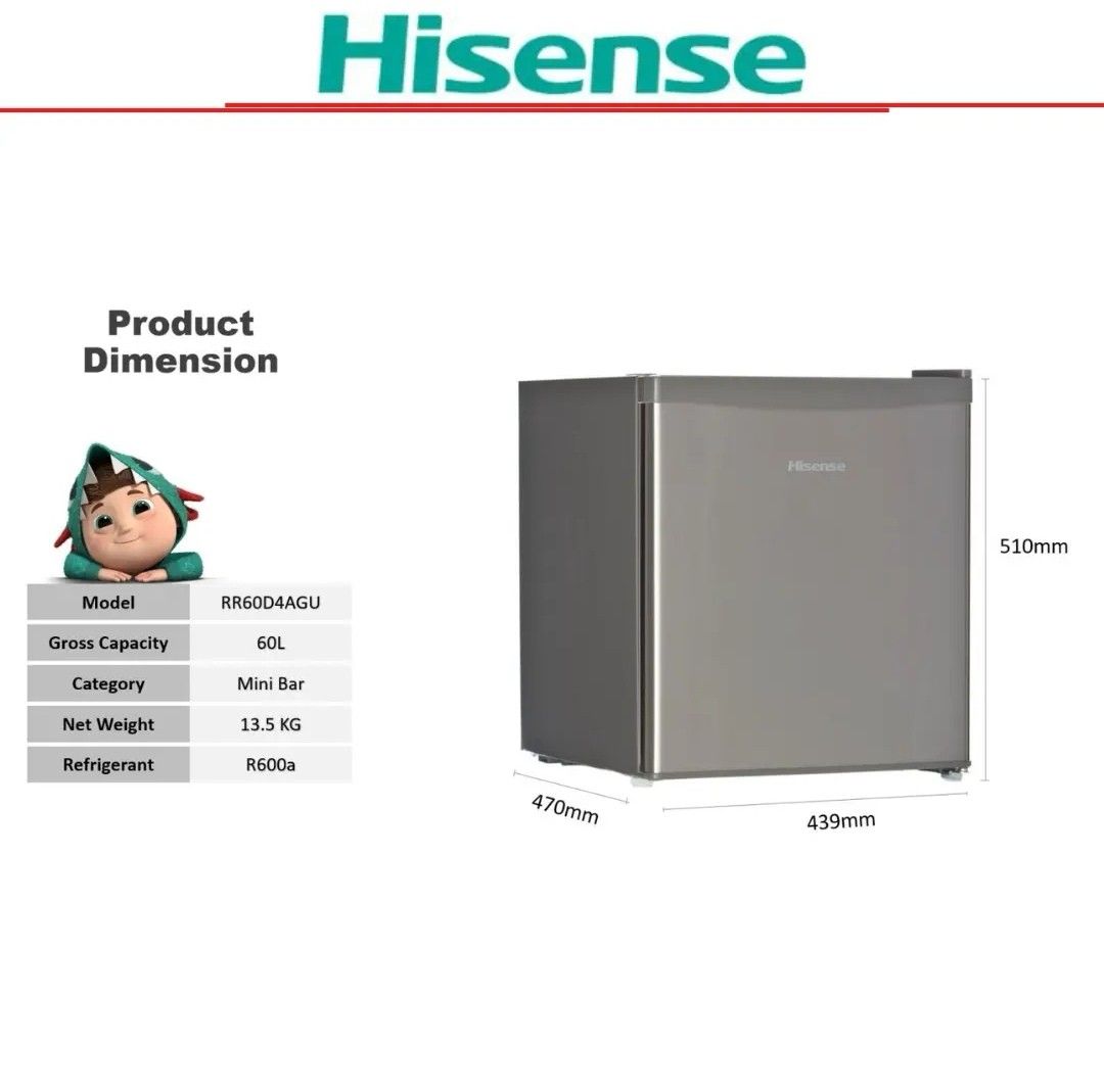 Hisense Mini Fridge, TV & Home Appliances, Kitchen Appliances