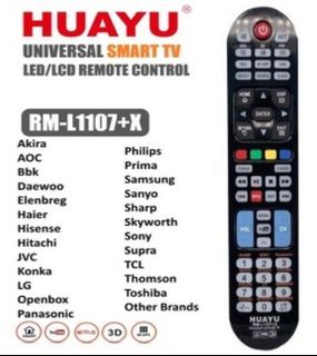 Huayu RM-L1107+12 Universal Tv Remote Control