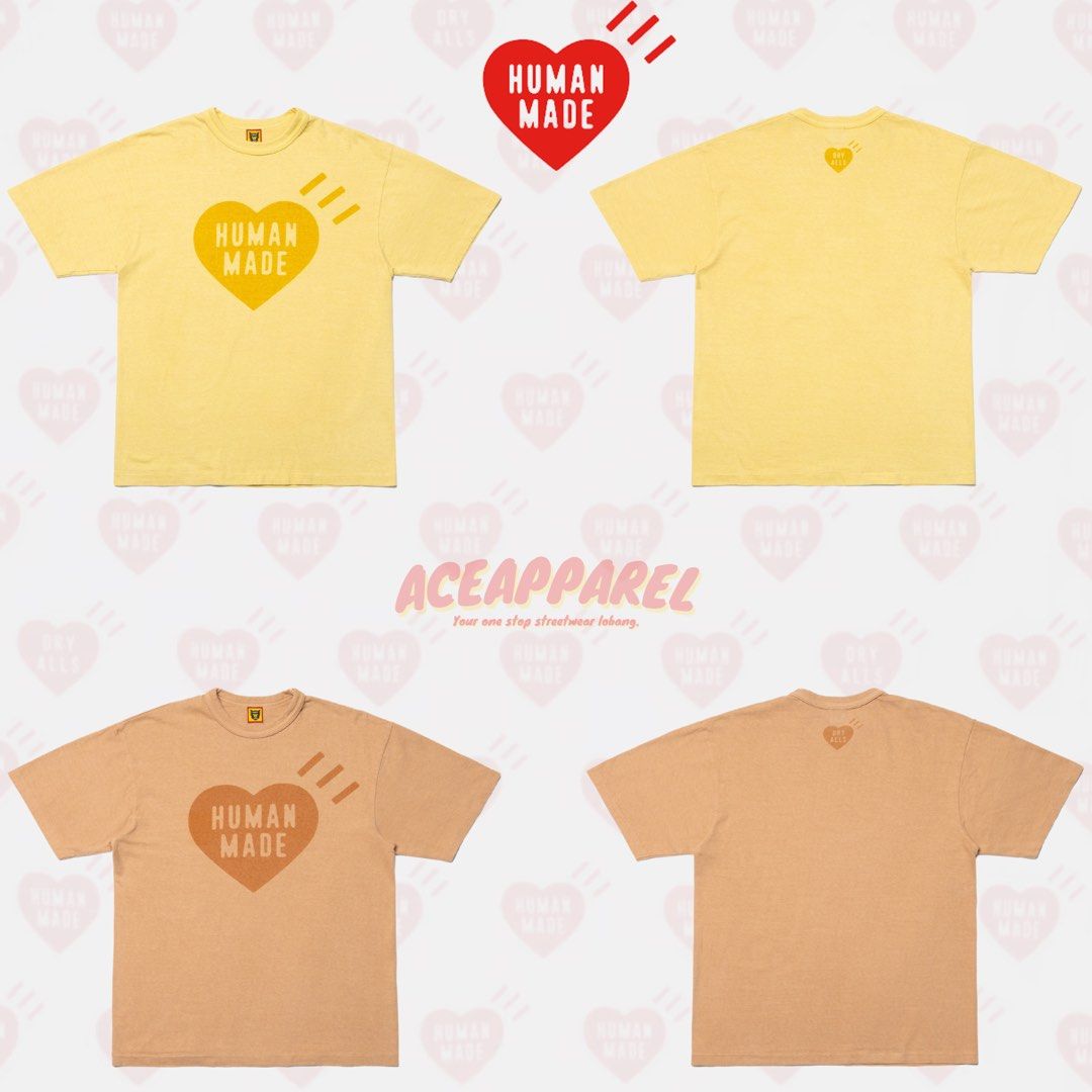 Human Made Heart Logo Plant Dye Tee