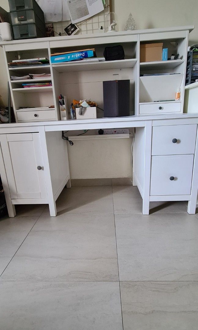 Ikea Hemnes desk with add on unit Furniture Home Living