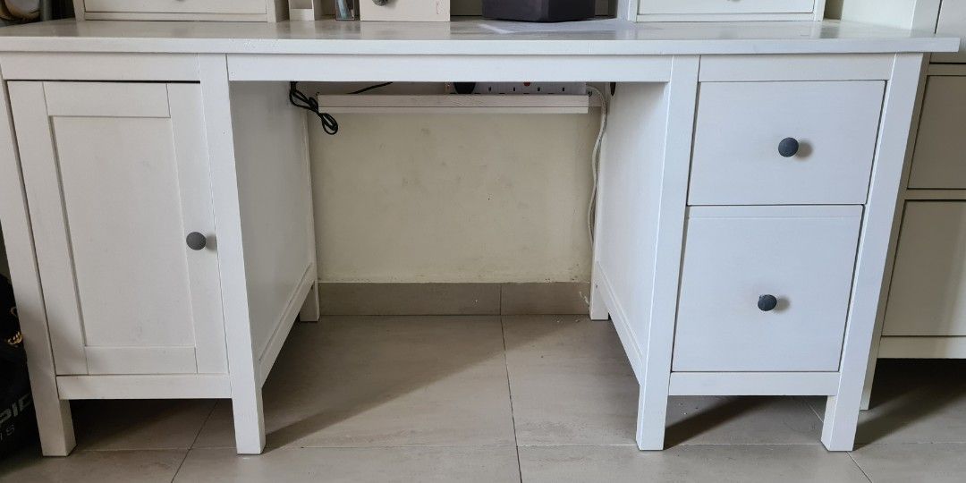 Ikea Hemnes desk with add on unit