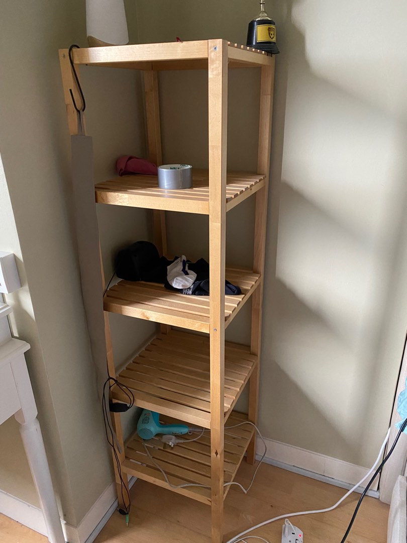 IKEA wooden shelf / rack, Furniture & Home Living, Furniture, Shelves