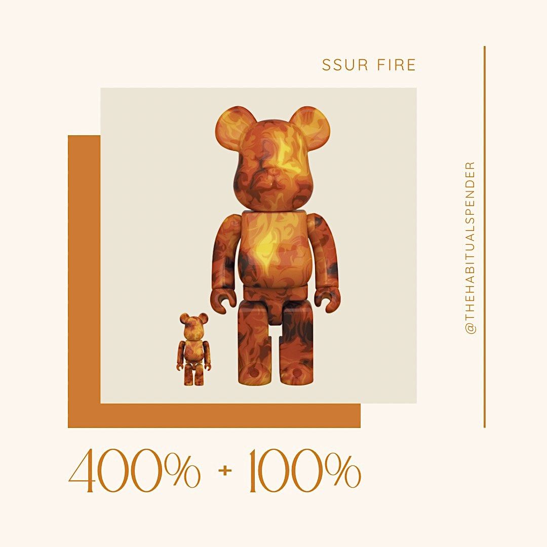 MEDICOM TOY - BE@RBRICK SSUR FIRE 100％ &amp; 400％ 2個 Medicom Toy Be@Rbrick - Ssur Fire 100％ & 400％ | HobbyDigi