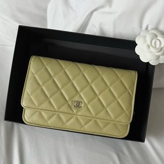 CELINE Triomphe 2022-23FW Small Trifold Wallet SOFT YELLOW
