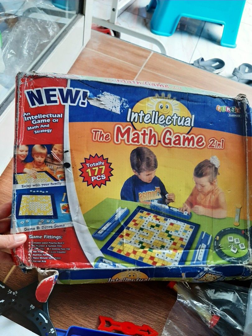 Intellectual the math game 2 in 1, Toys & Collectibles, Permainan Papan ...