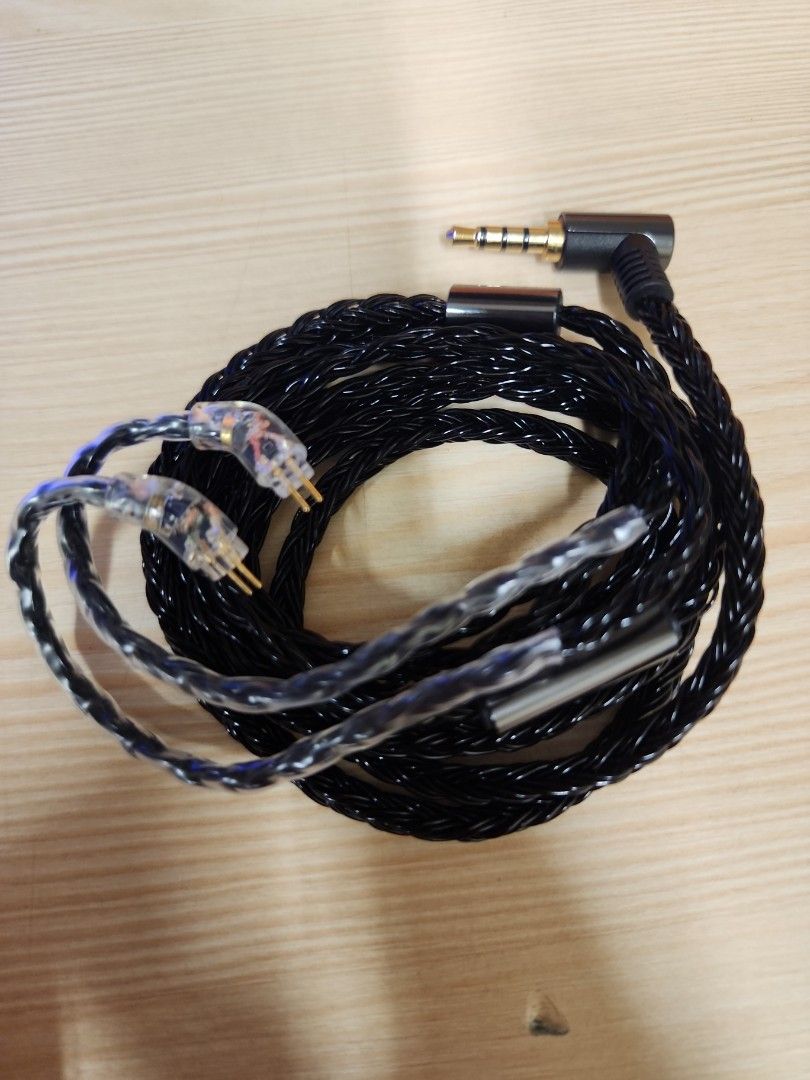 JCally 16 core IEM cable with mic, Audio, Earphones on Carousell
