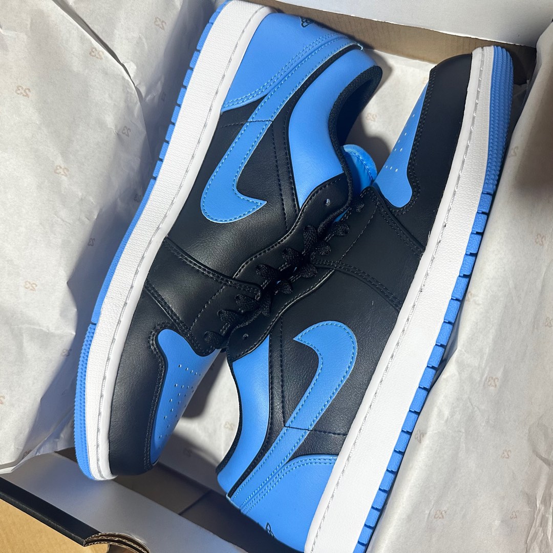 Jordan 1 Low University Blue 12 US, Men's Fashion, Footwear, Sneakers ...