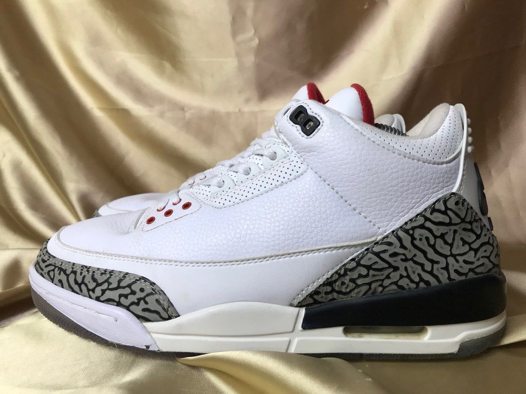 Jordan retro 3 mens white 2025