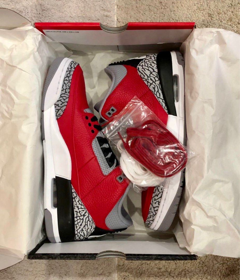 jordan 3 retro se unite fire red