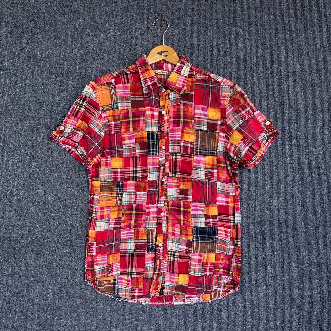 Journal Standard Patchwork Boro Kapital Style Button Ups Shirt