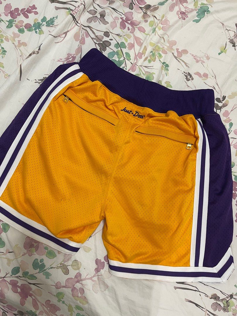 🆕JUST DON LAKERS JERSEY SHORTS, Men's Fashion, Bottoms, Shorts on Carousell