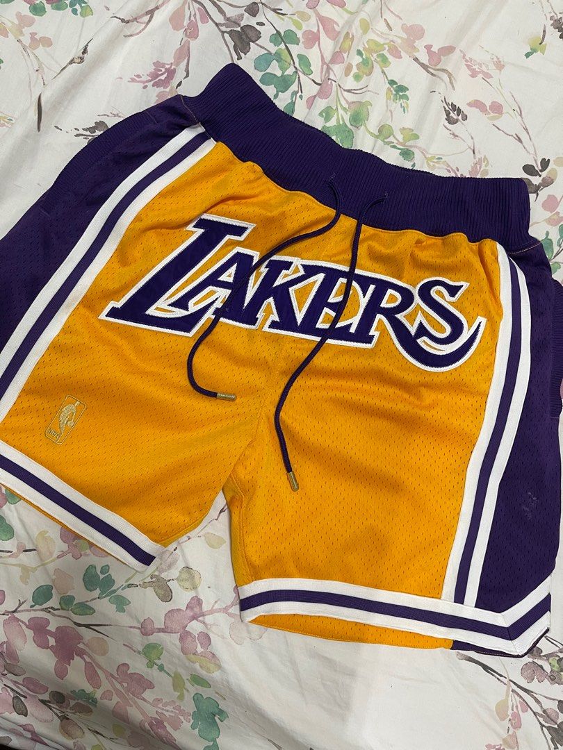 Just Don Lakers Shorts, Men's Fashion, Bottoms, Shorts on Carousell