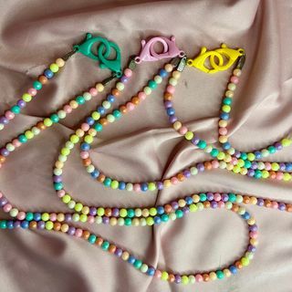 Kalung Masker Rantai Masker Lucu Gemas Warna Warni