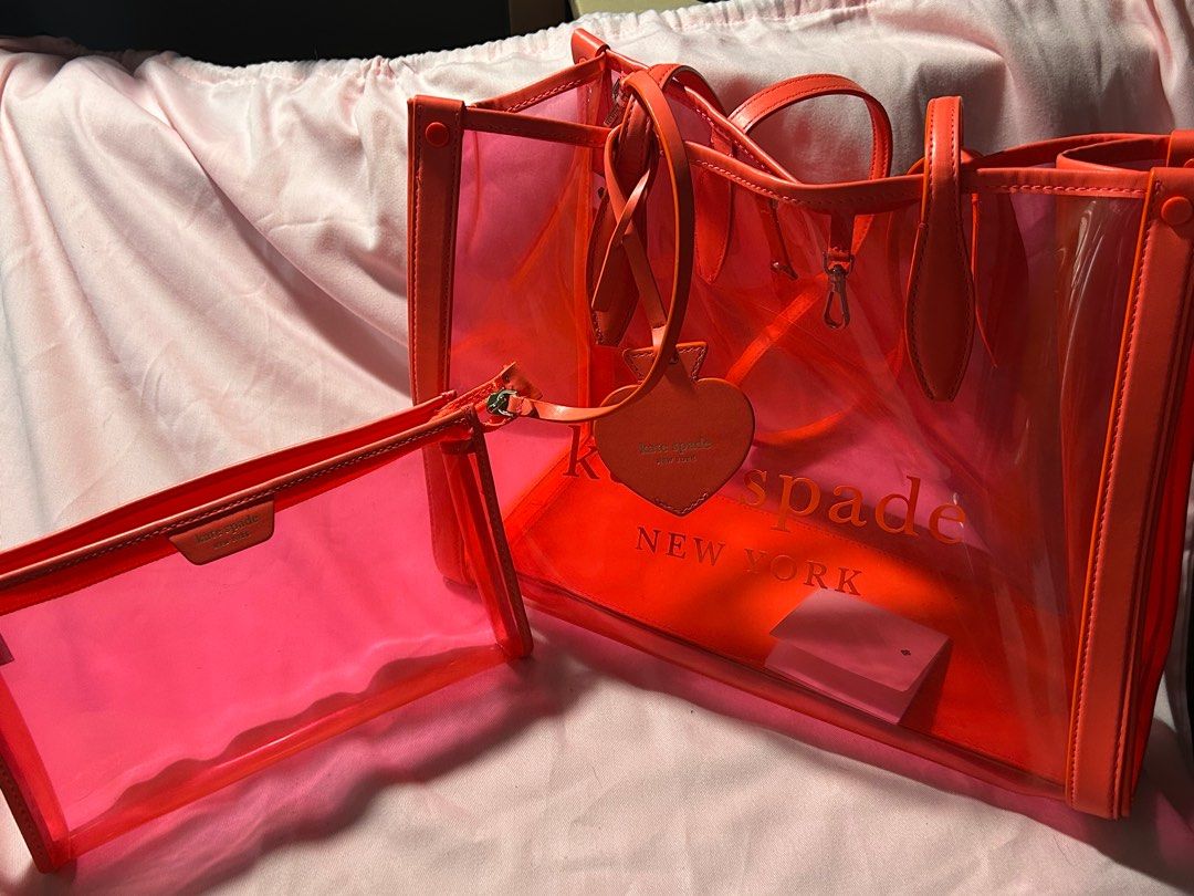 Kate spade market see through tote discount