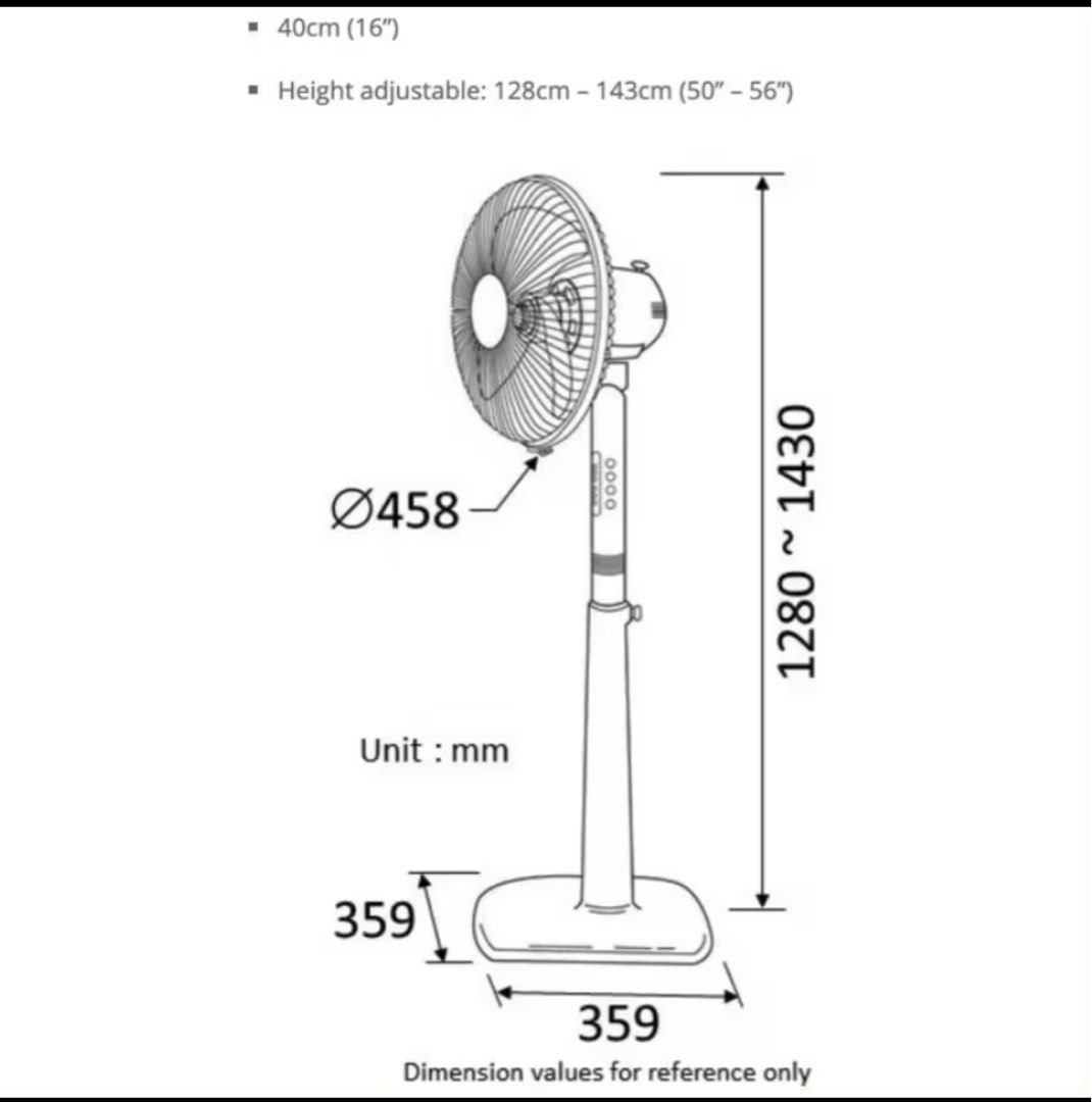 KDK STANDING FAN, Furniture & Home Living, Lighting & Fans, Fans on