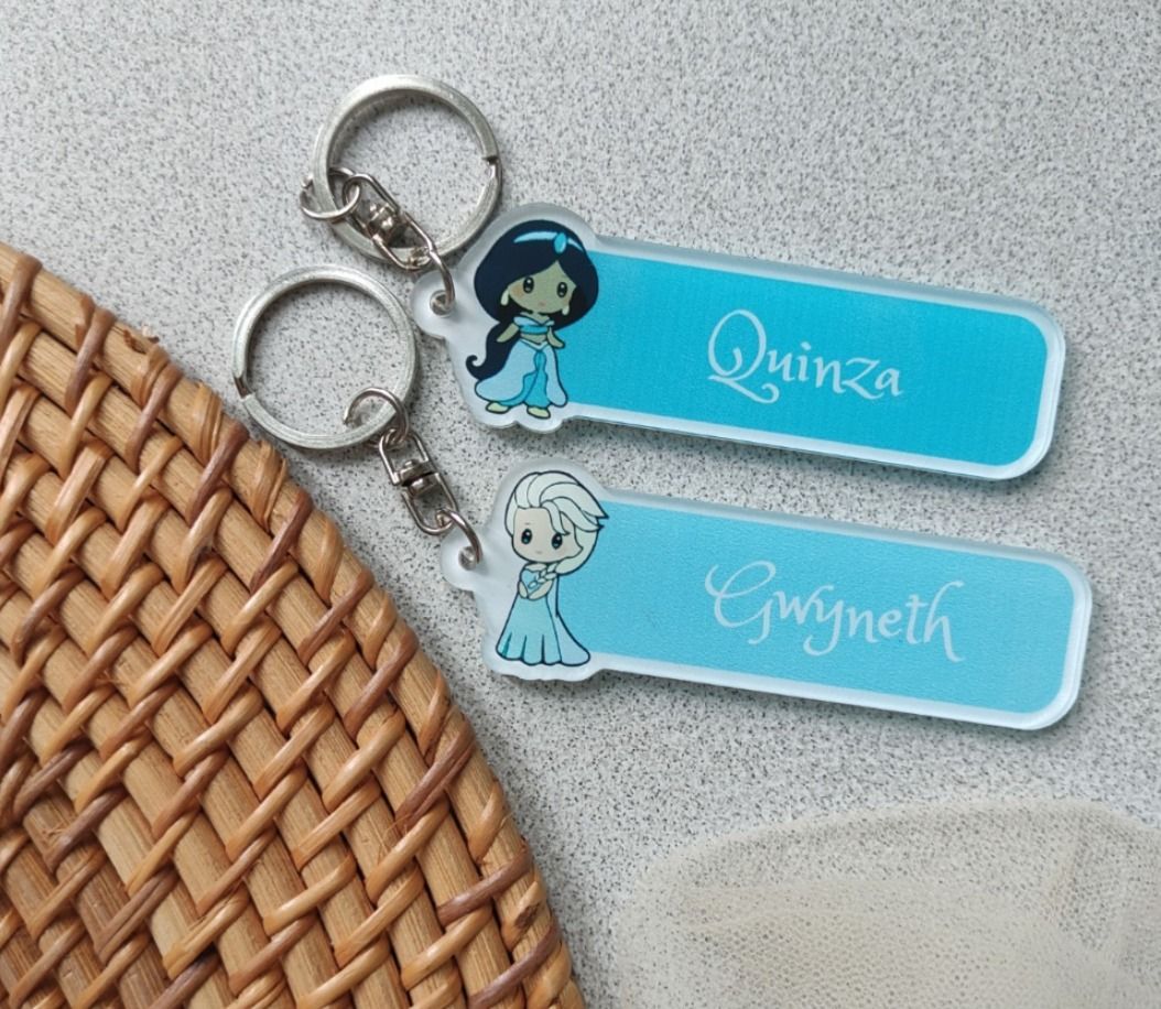 Childrens sales name keyring