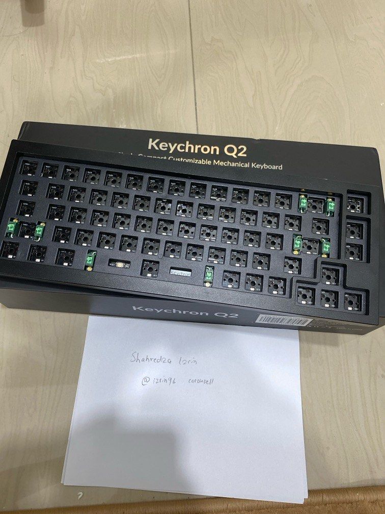 Keychron Q2 Custom Mechanical Keyboard Backbone Black, Computers & Tech