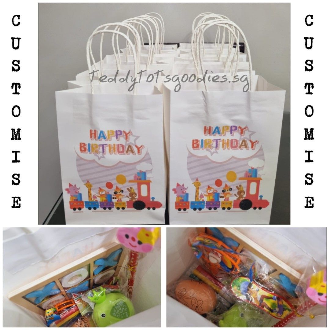 Buy Omnipresent Pack 90 GSM Paper Jungle Safari Printed Attractive Party Gift  Bags, Set of 24, Ideal for Birthday Return Gifts, Kids Party, & Gifting on  Special Occasions (Size: 11.4x9.4x4.7 inch) Online