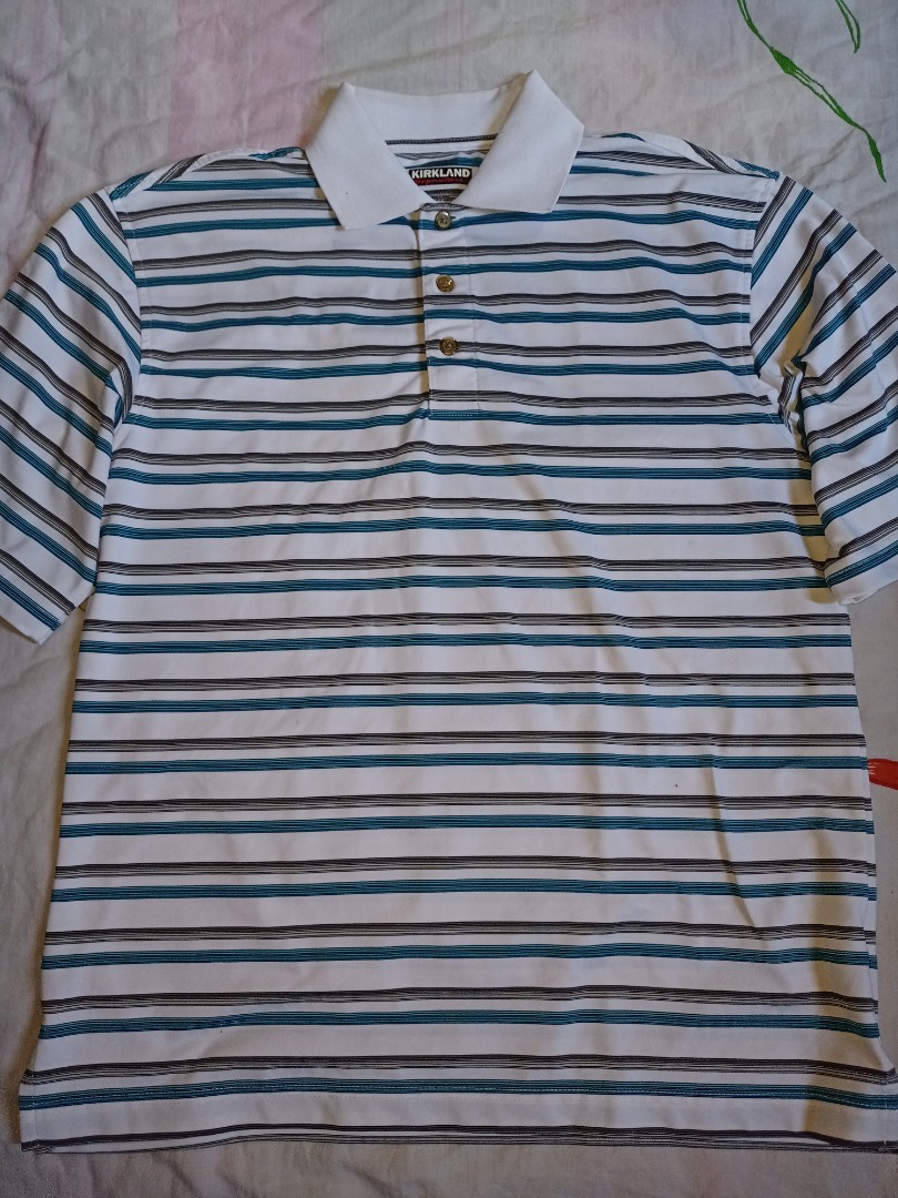 Kirkland Polo Stripes, Men's Fashion, Tops & Sets, Tshirts & Polo ...