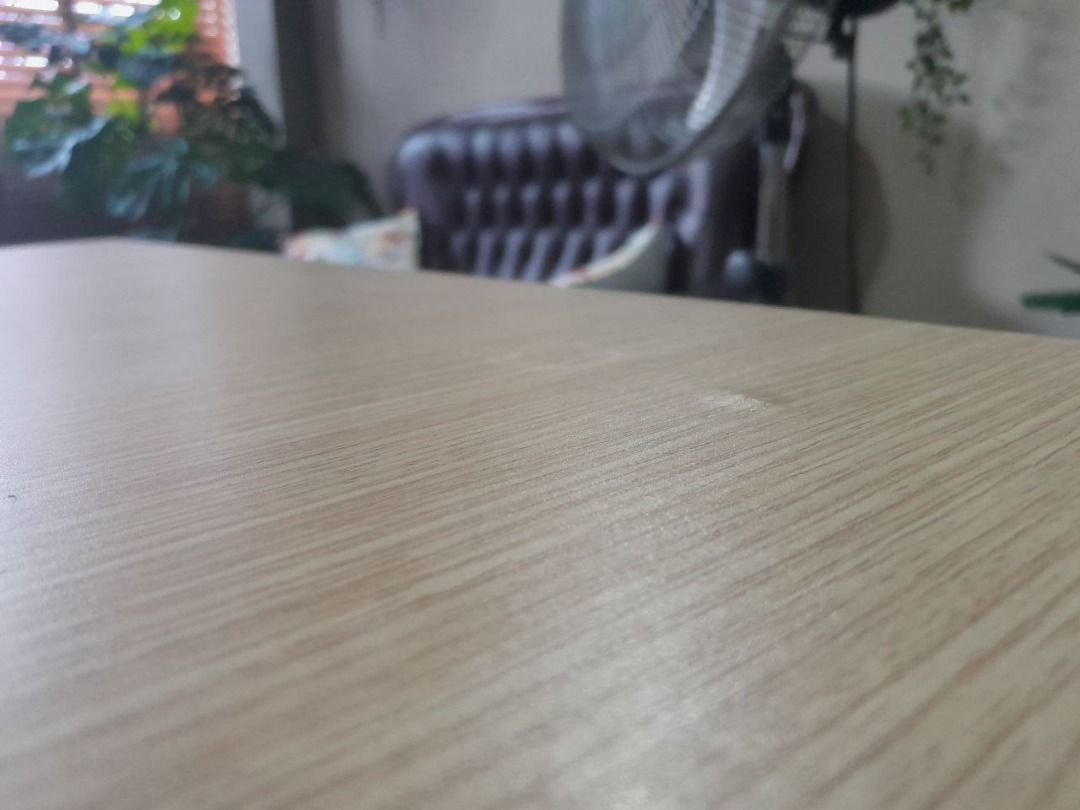 Knoll Desk, Manual height adjust legs, Beige table top, 1.6m x 0.75m