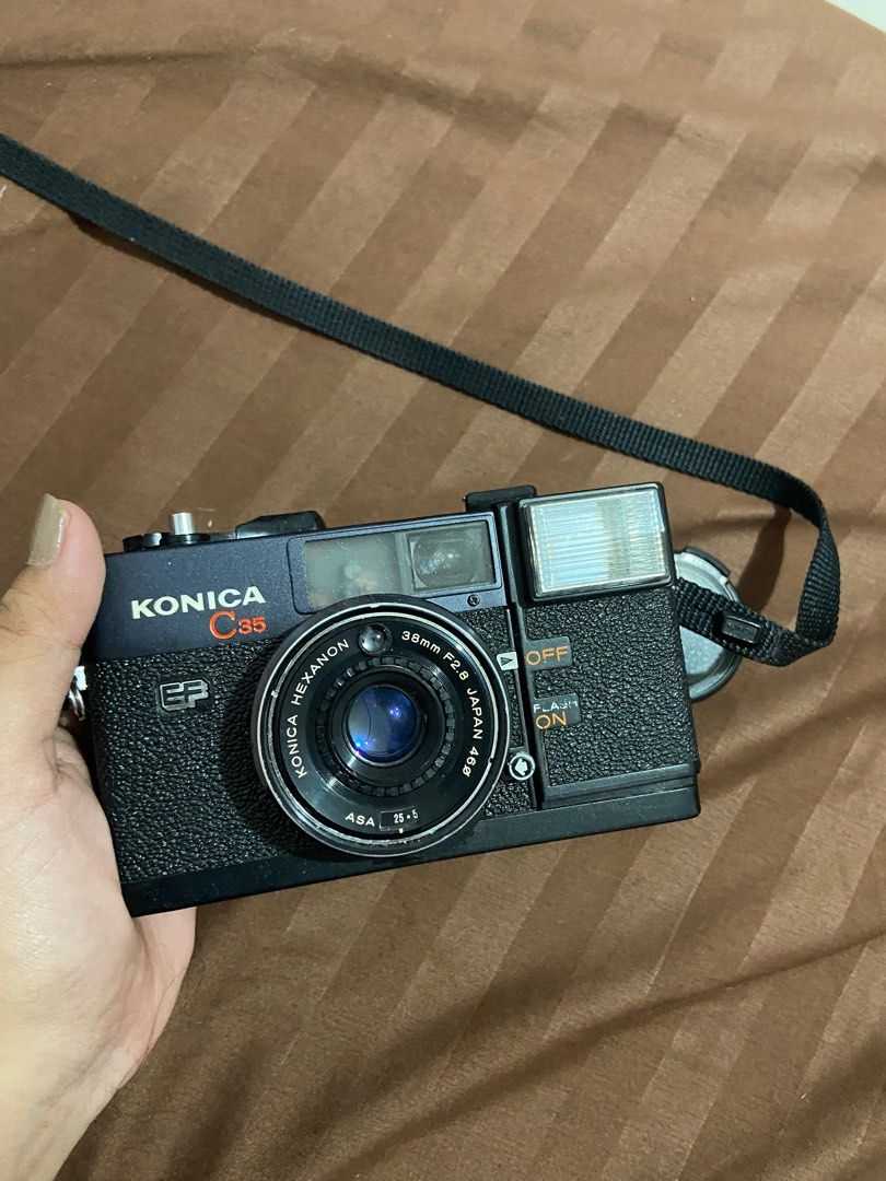 Konica Camera Sample KONICA C35 EF, Photography, Cameras on Carousell