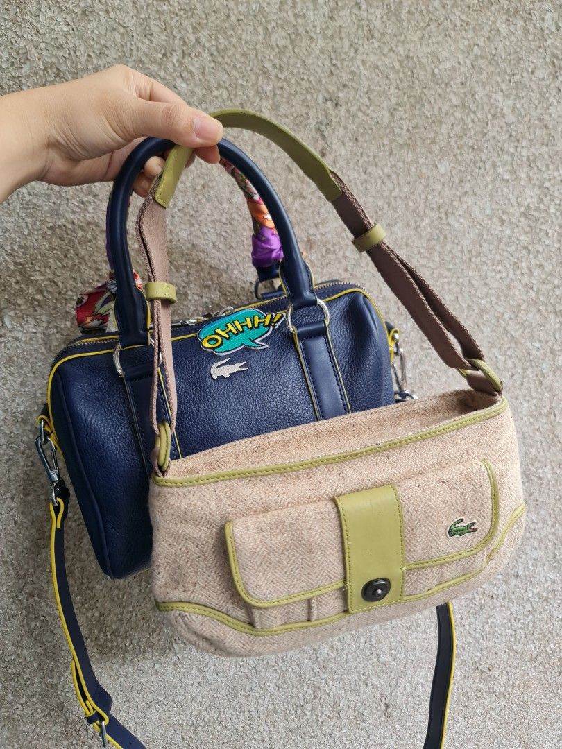 Lacoste (Category: Luxury Bags & Wallets) located in Butuan. Submitted by yangzzzverzosa (Listing ID 1241448431, Image 1). Description: free boston bag my issue sa handle lacoste kili bag minimal signs of wear original lacoste.