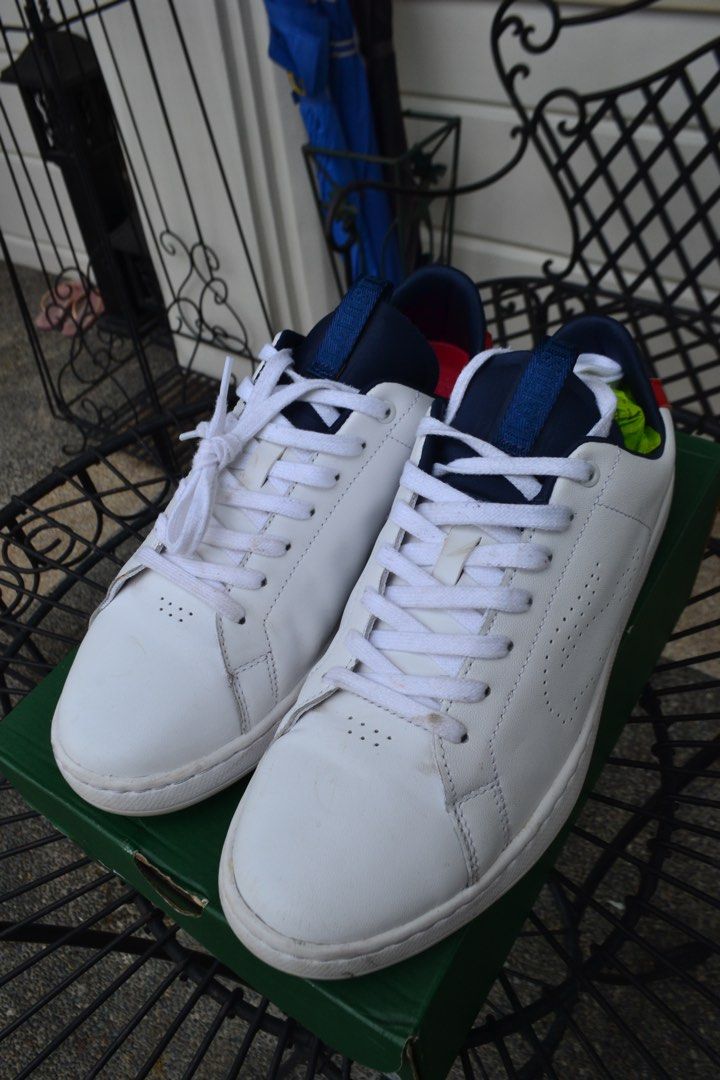 Plakater Nominering Baglæns Lacoste Trainers (White), Men's Fashion, Footwear, Sneakers on Carousell