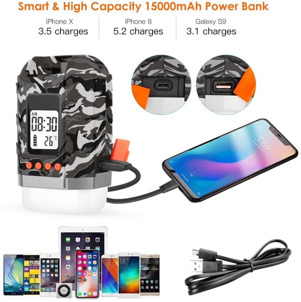 lanktoo LED Camping Lantern USB C Rechargeable Camping Lights Running