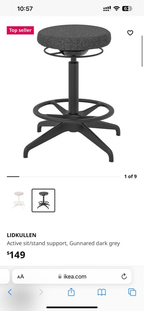 Lidkullen Active Sit Stand Support Chair Furniture Home Living